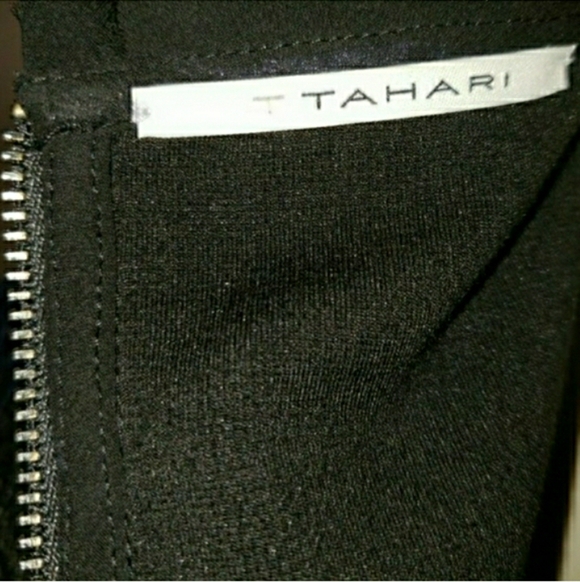 Black Vneck Midi Dress Blue Crochet Overlay NWT 🤍 Retail $168- - Picture 7 of 11